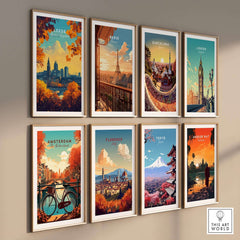Leeds Travel Poster - United Kingdom