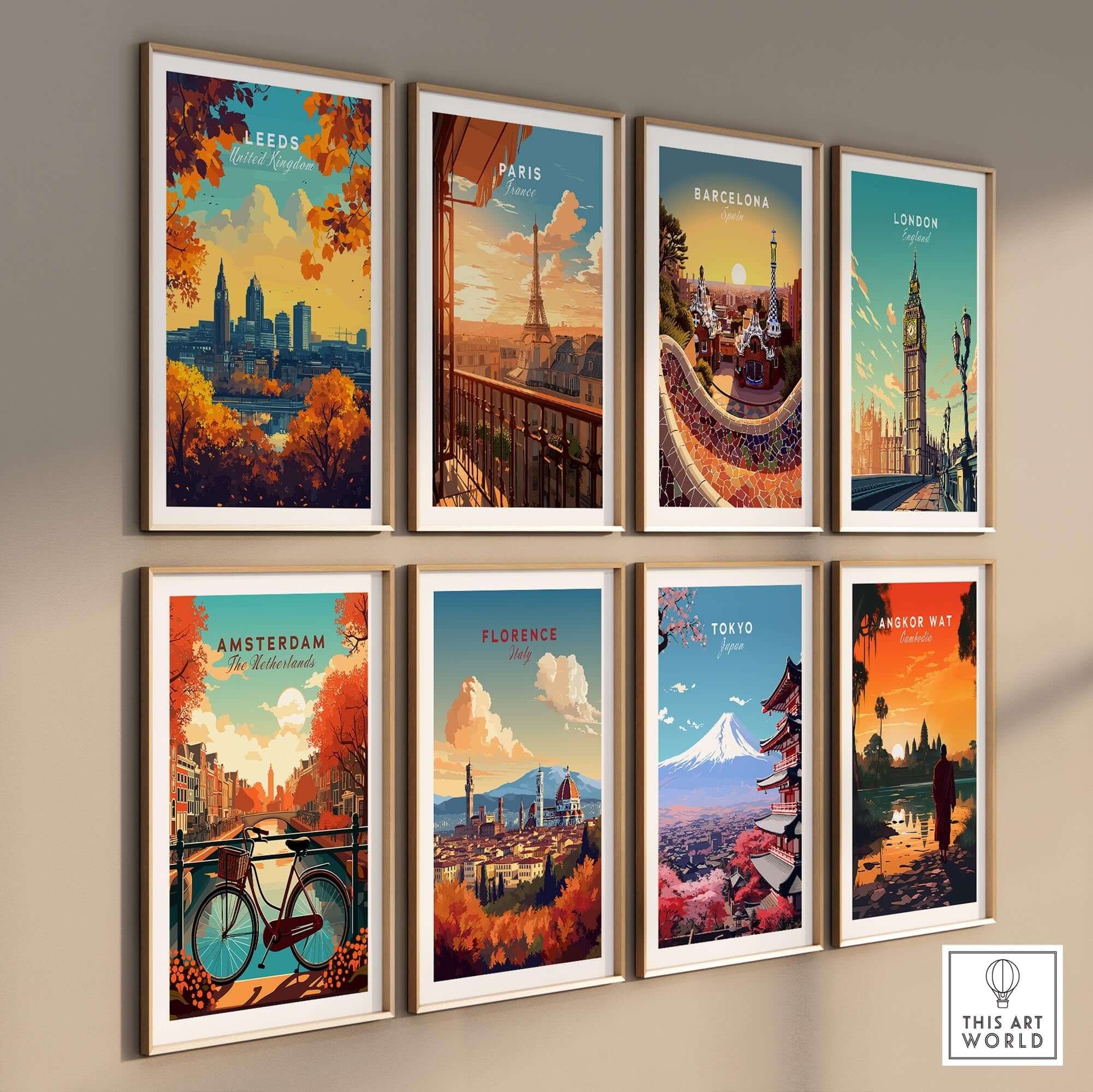Leeds Travel Poster - United Kingdom
