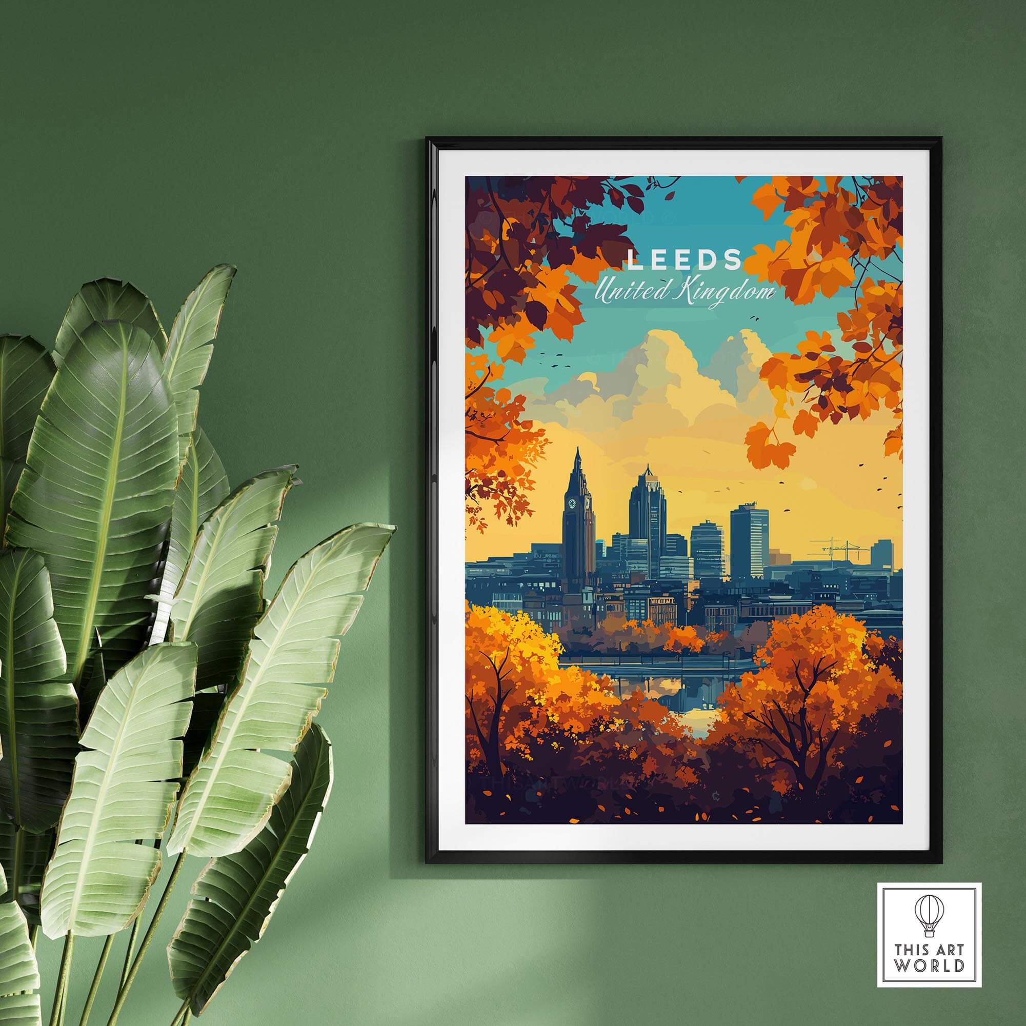 Leeds Travel Poster - United Kingdom