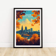 Leeds Travel Poster - United Kingdom
