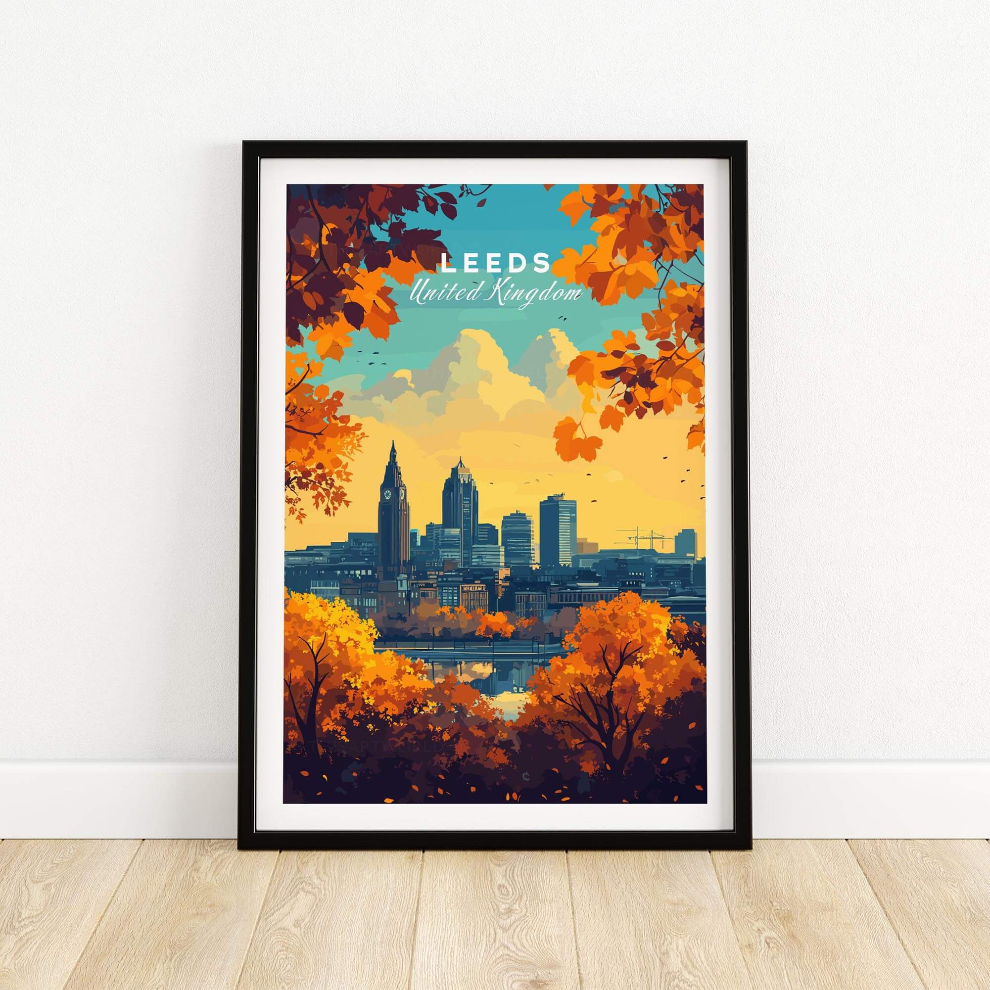 Leeds Travel Poster - United Kingdom