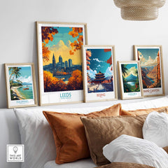 Leeds Wall Art Print - United Kingdom Travel Poster