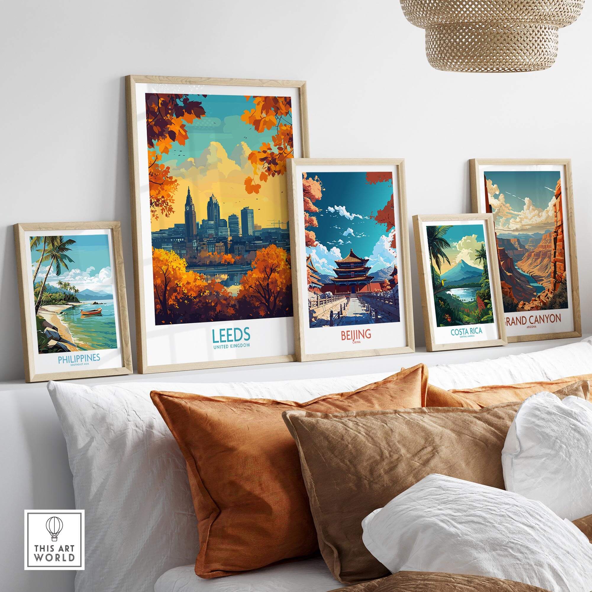 Leeds Wall Art Print - United Kingdom Travel Poster