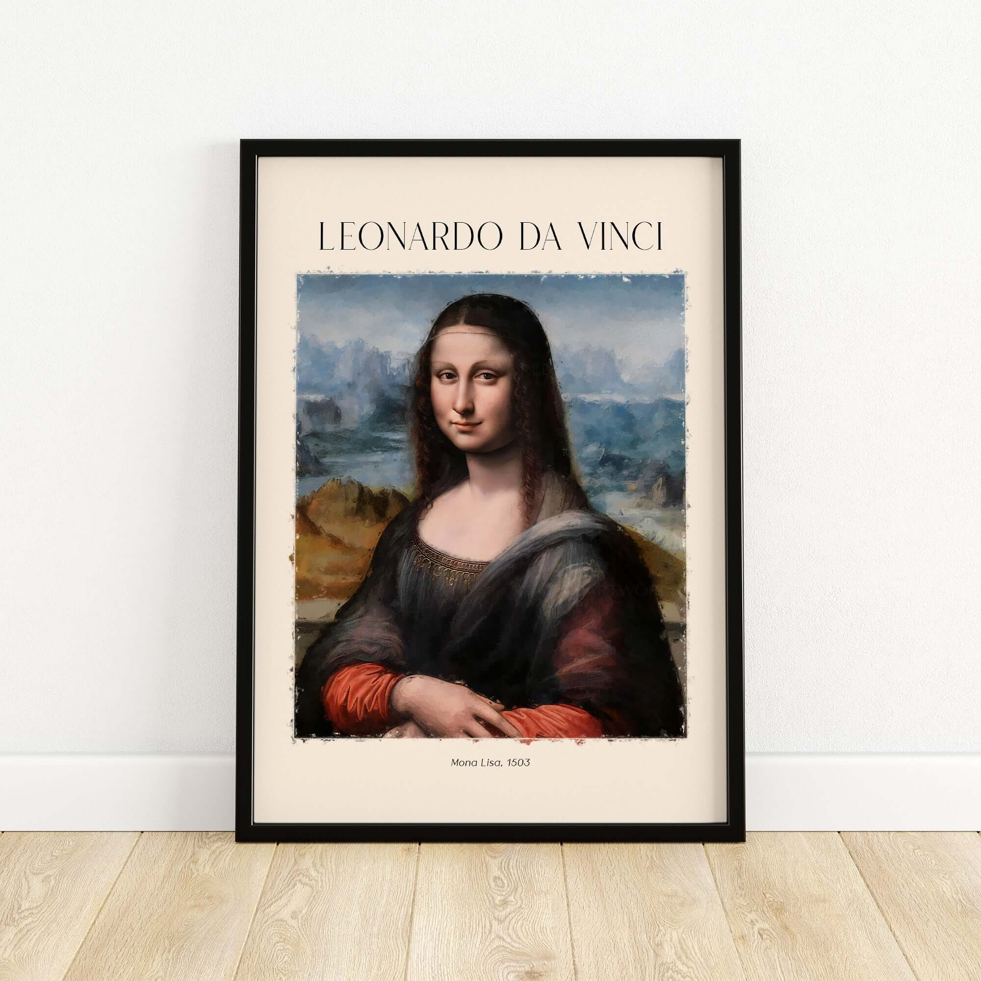 Leonardo da Vinci Art Print -  Mona Lisa 1503 Iconic Renaissance Portrait Art Print Louvre Poster