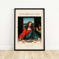 Leonardo da Vinci Art Print -  The Last Supper Detail Christ 1498 Renaissance Mural Art Print featuring Christ.