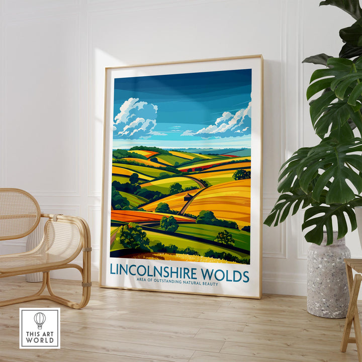 Lincolnshire Wolds Wall Art Poster