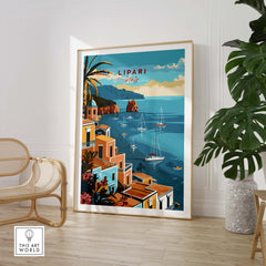 Lipari Travel Poster