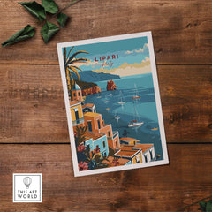 Lipari Travel Poster
