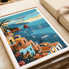 Lipari Travel Poster