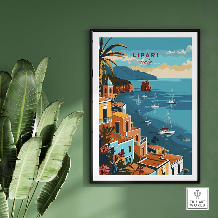 Lipari Travel Poster