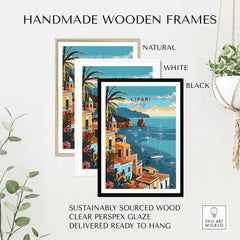 Lipari Travel Poster