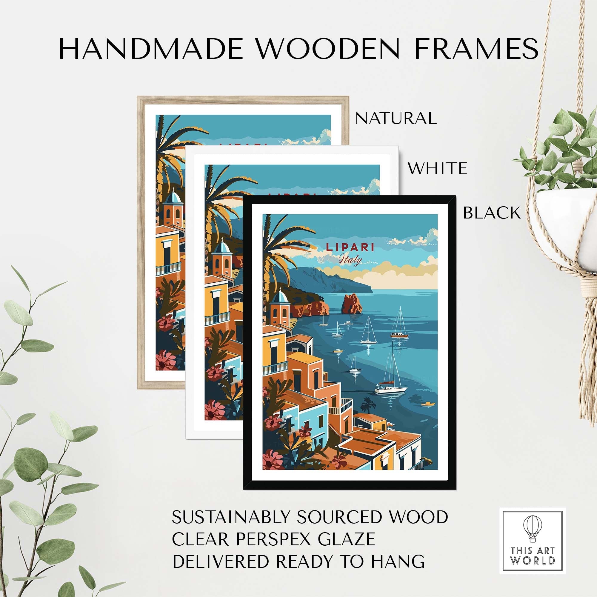 Lipari Travel Poster