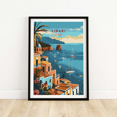 Lipari Travel Poster