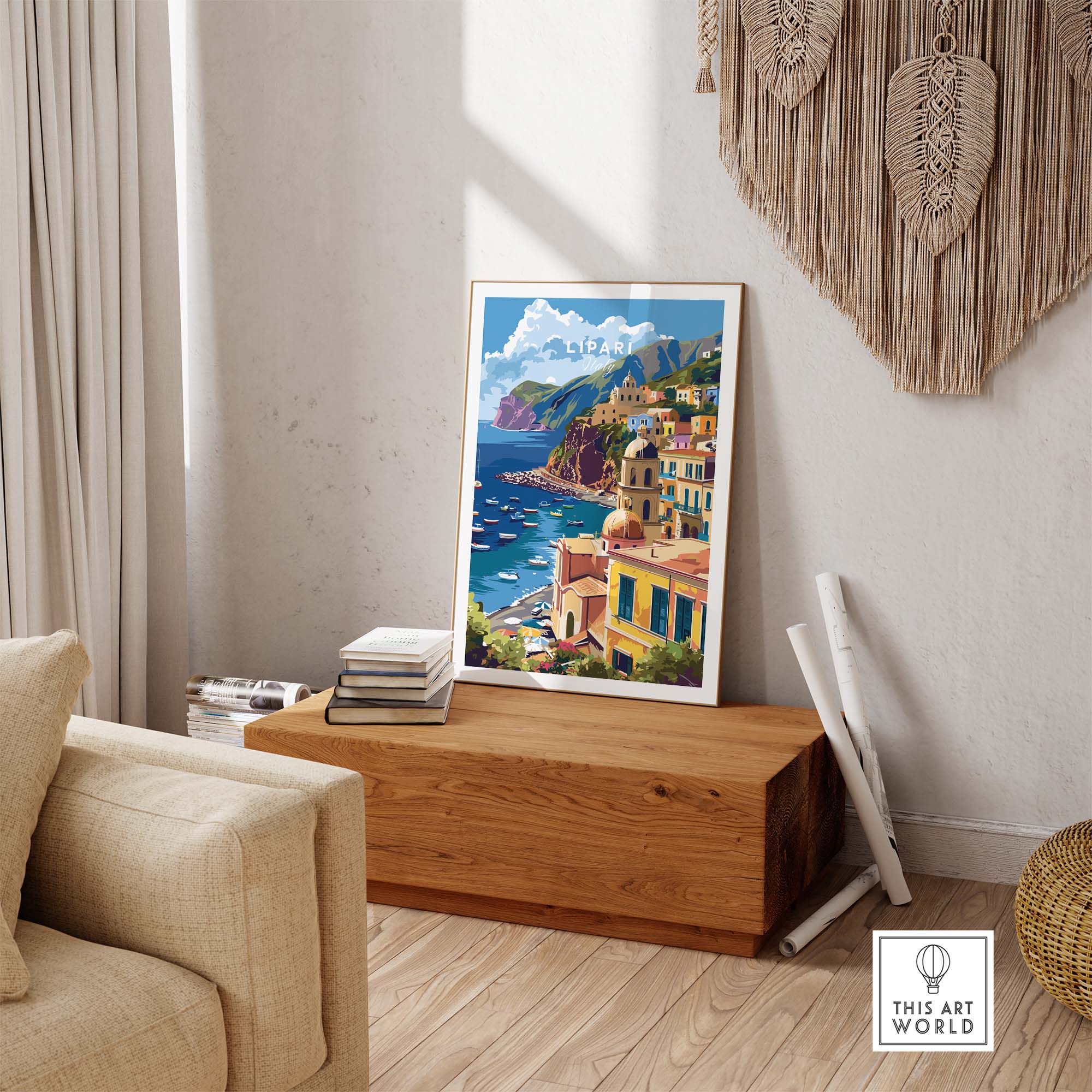 Lipari Travel Print