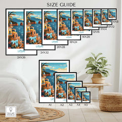 Lipari Wall Art Print - Italy Travel Print for Home Decor
