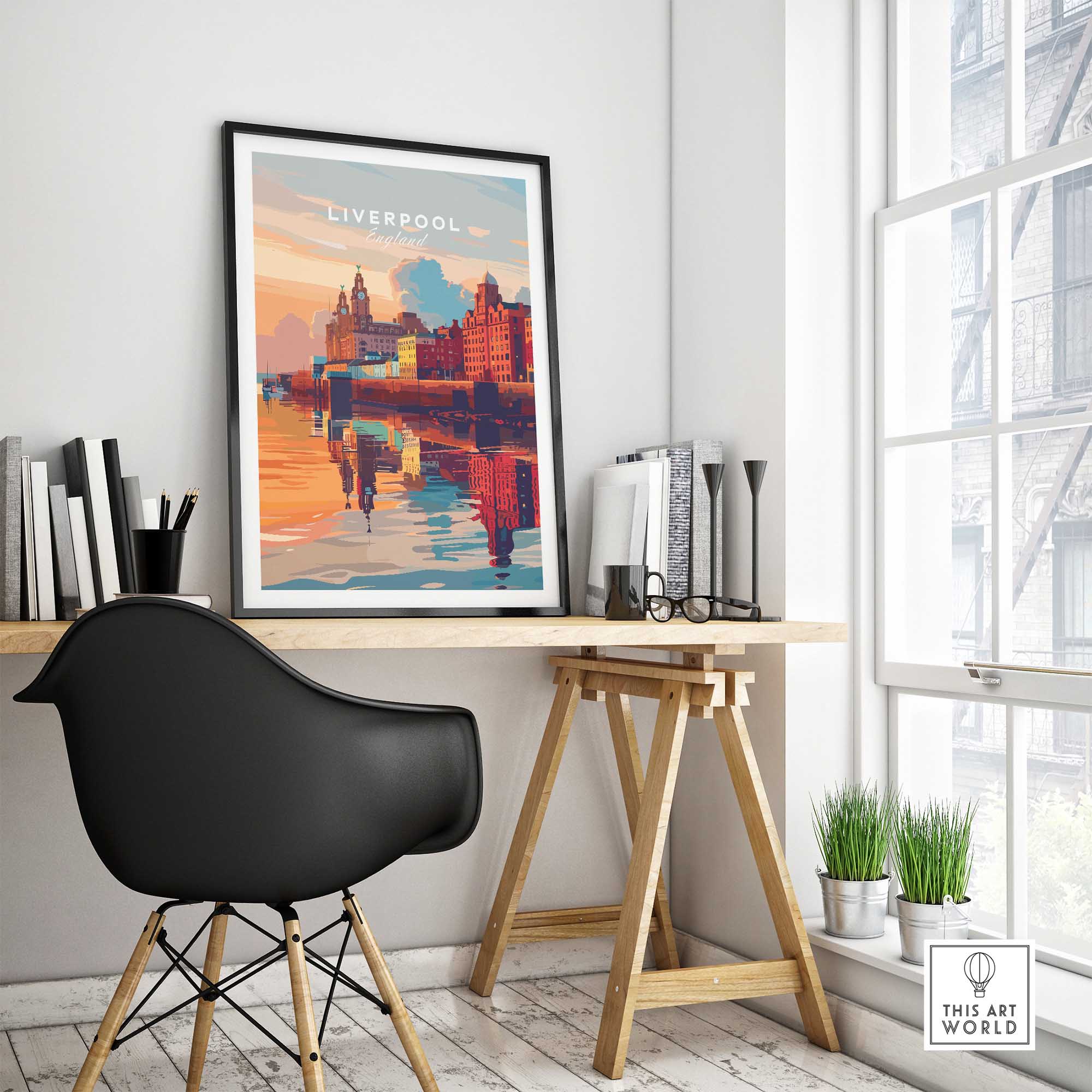 Liverpool City Poster-This Art World
