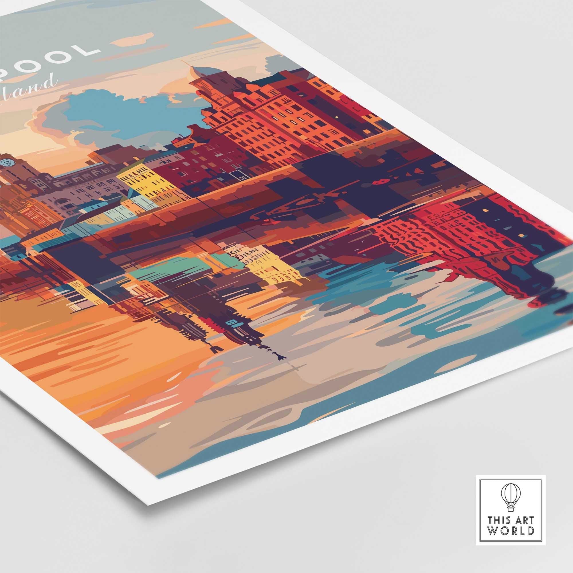 Liverpool City Poster-This Art World