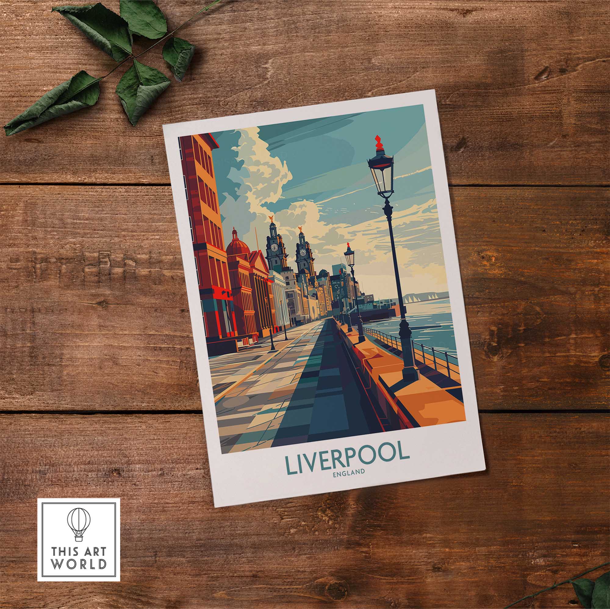 Liverpool City Travel Print-This Art World