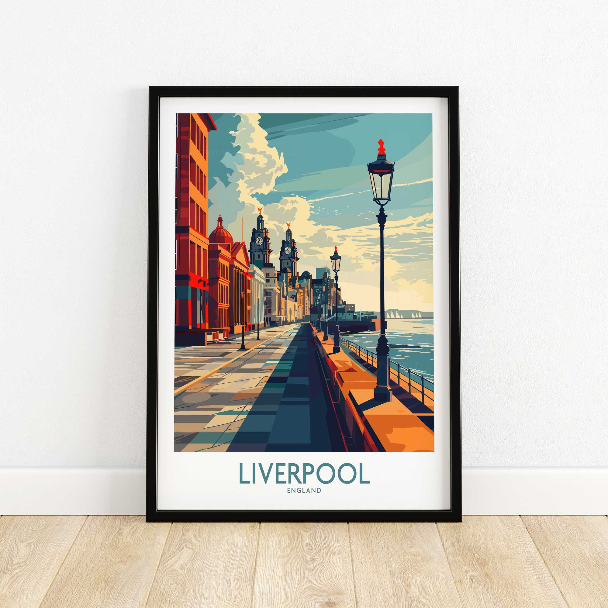 Liverpool City Travel Print-This Art World