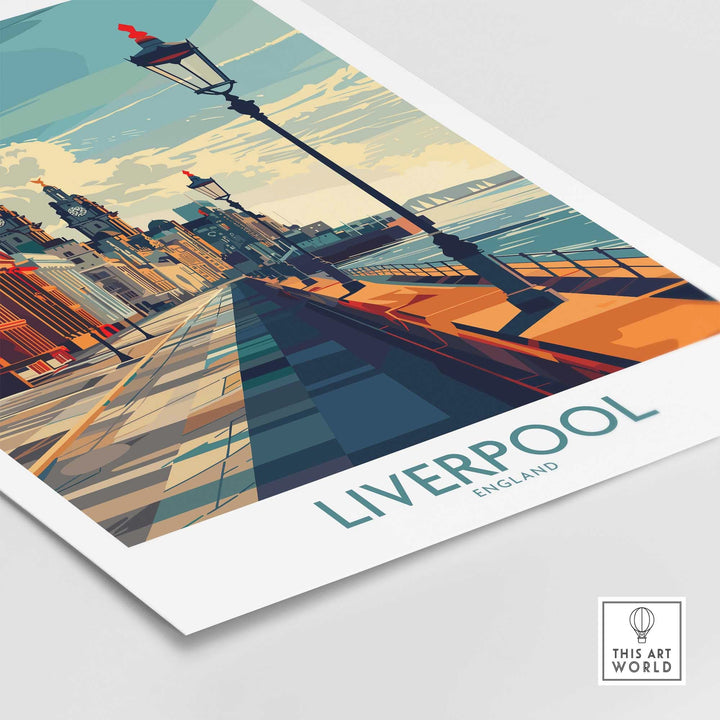 Liverpool City Travel Print-This Art World