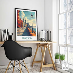 Liverpool City Travel Print-This Art World