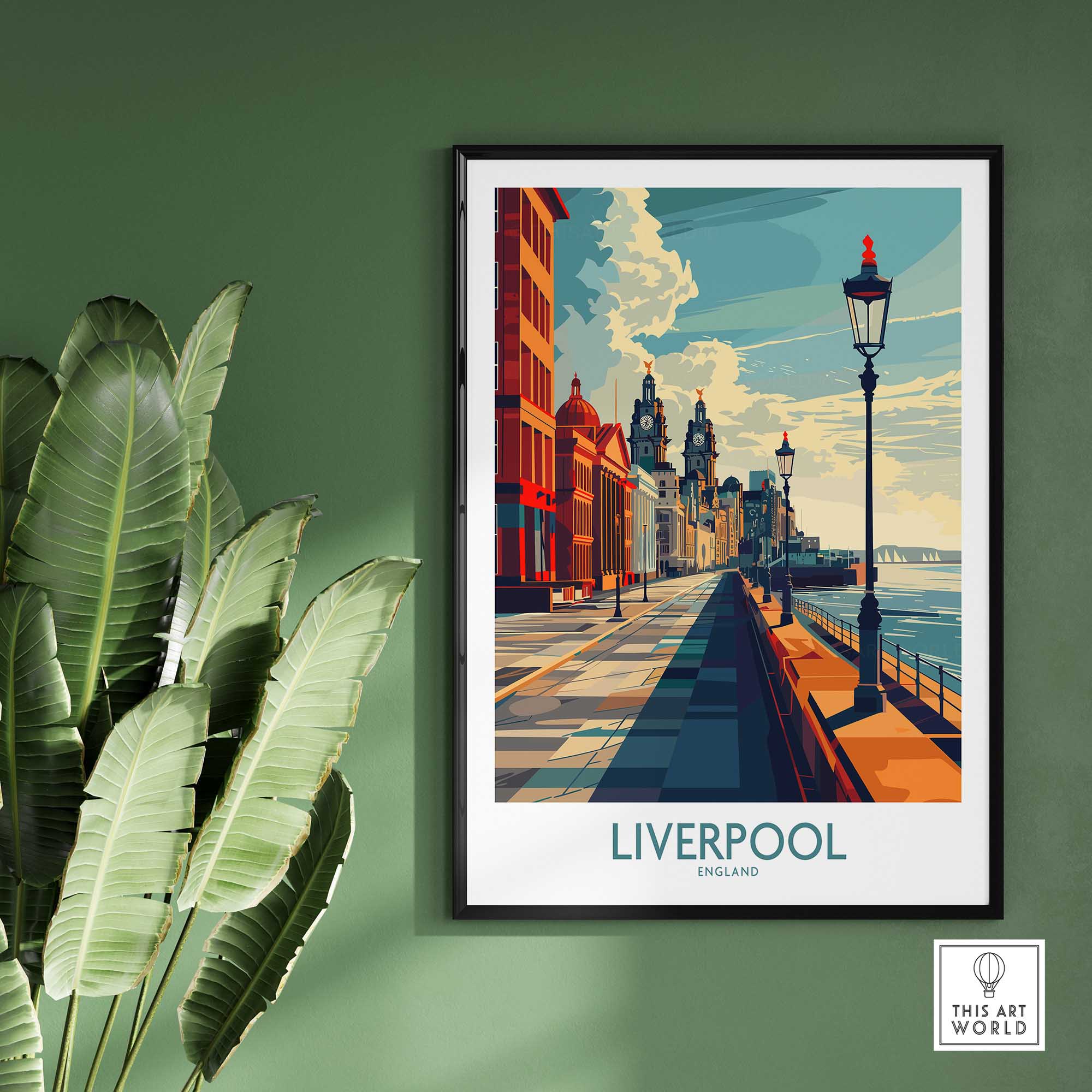 Liverpool City Travel Print-This Art World