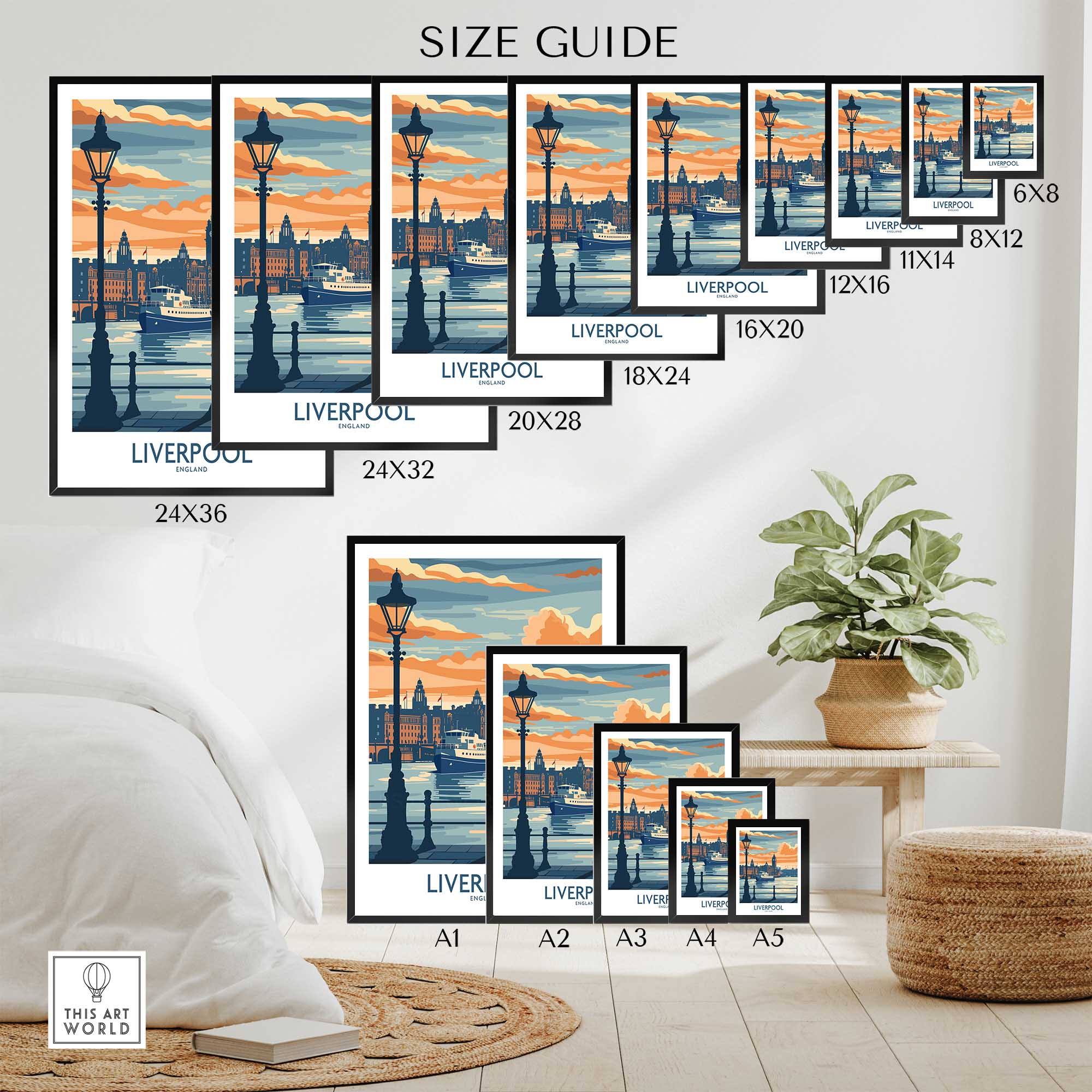 Liverpool Travel Poster Print-This Art World