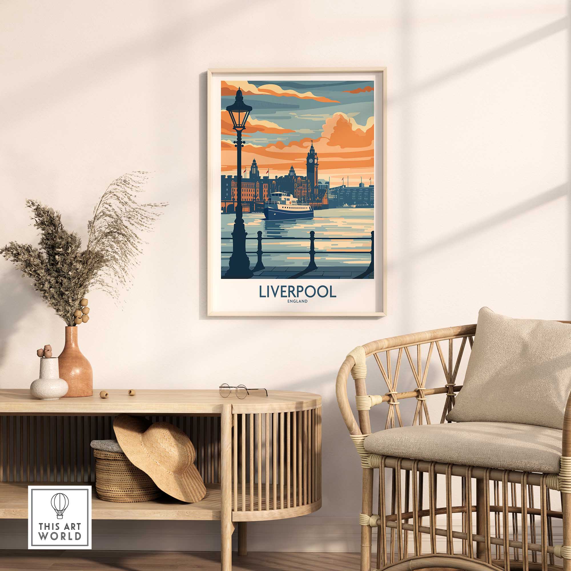 Liverpool Travel Poster Print-This Art World