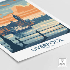Liverpool Travel Poster Print-This Art World