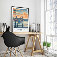 Liverpool Travel Poster Print-This Art World