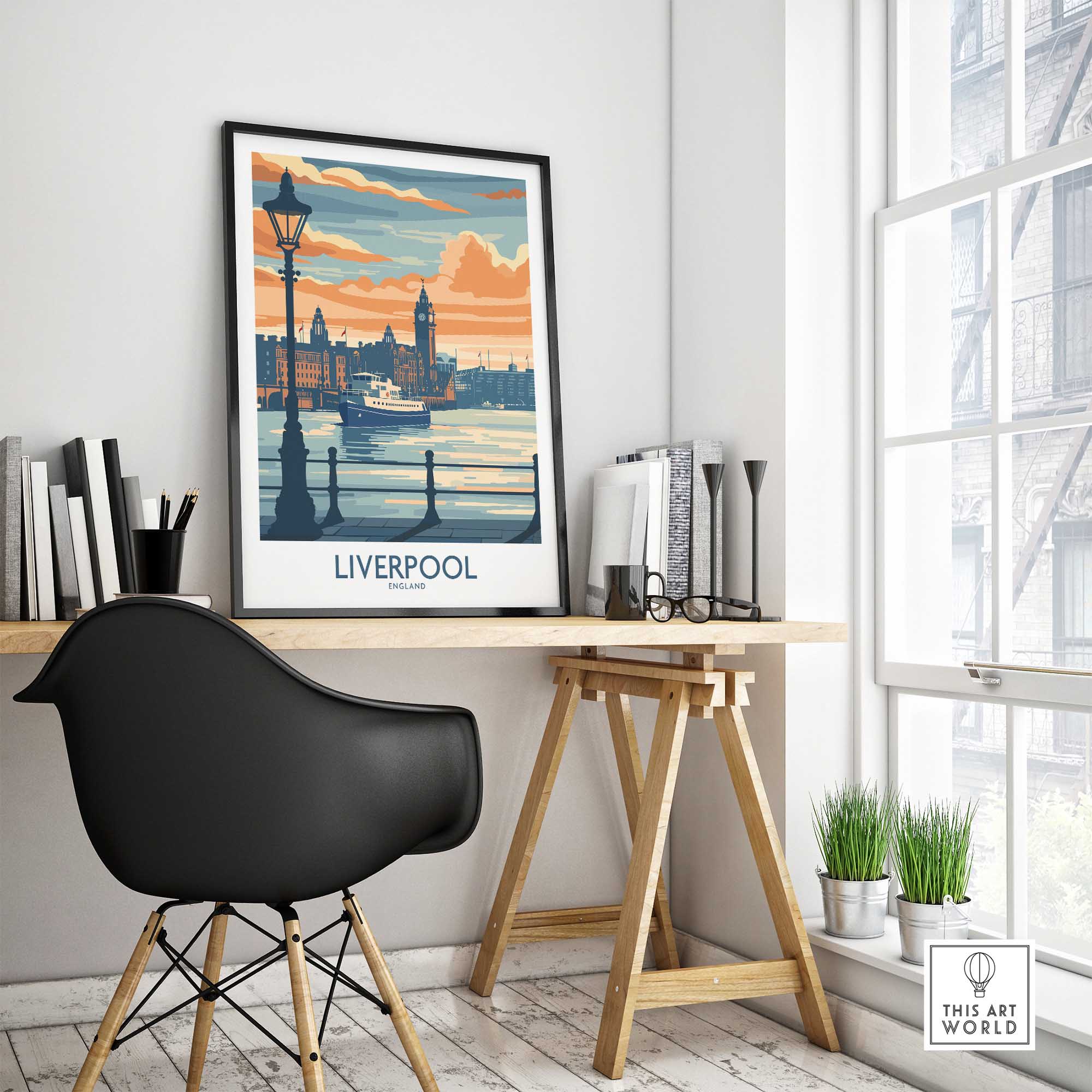 Liverpool Travel Poster Print-This Art World