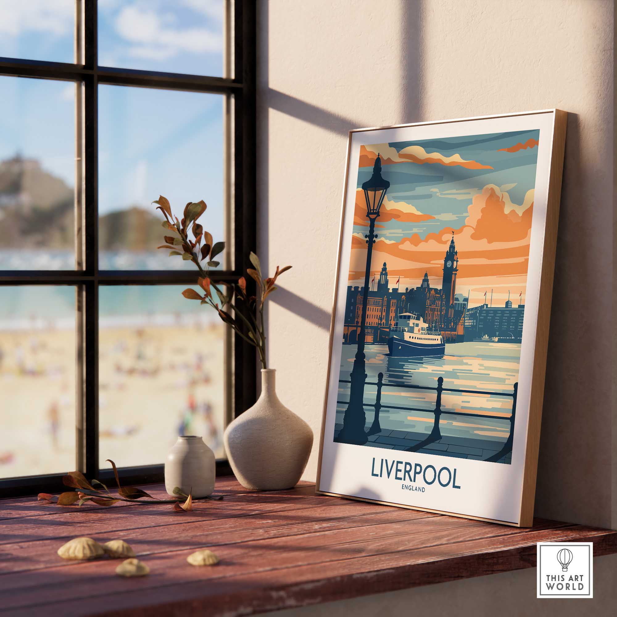 Liverpool Travel Poster Print-This Art World