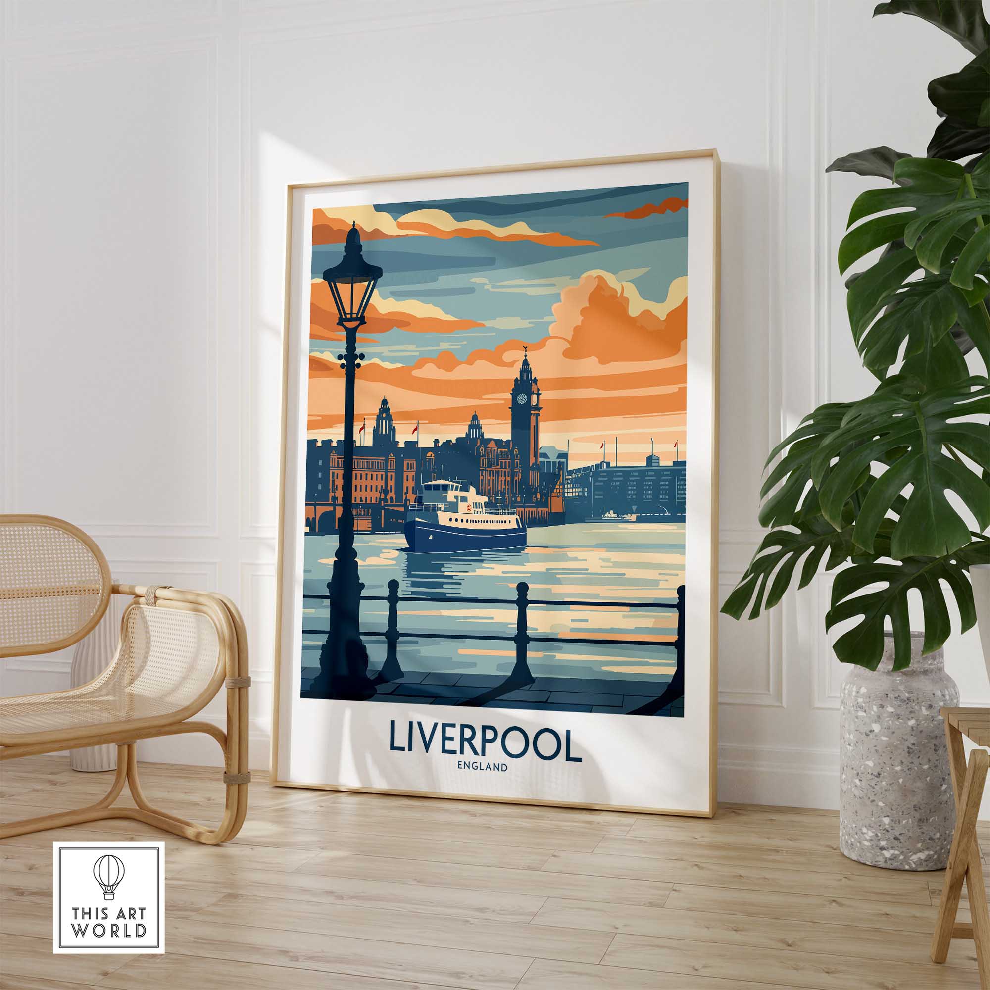 Liverpool Travel Poster Print-This Art World