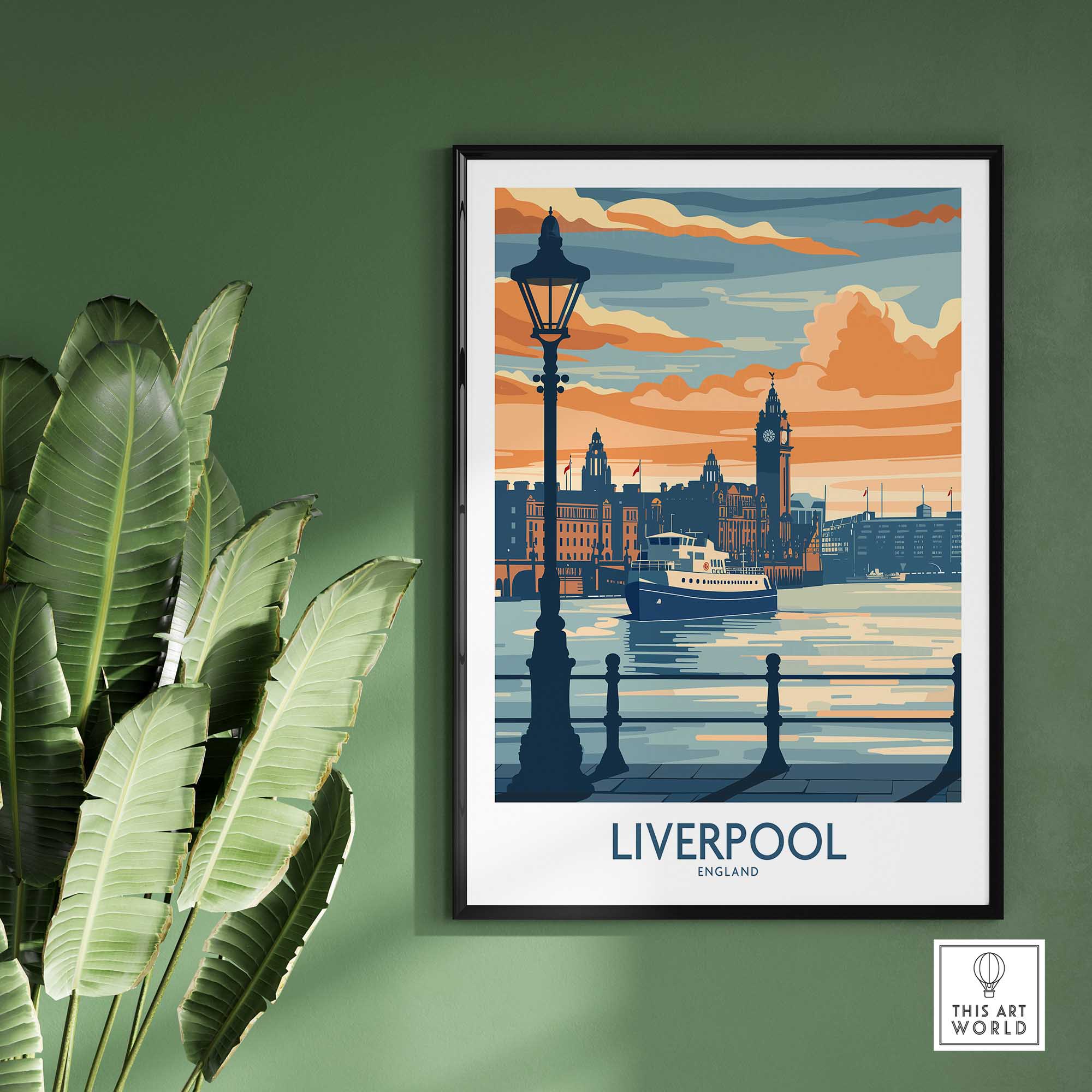 Liverpool Travel Poster Print-This Art World