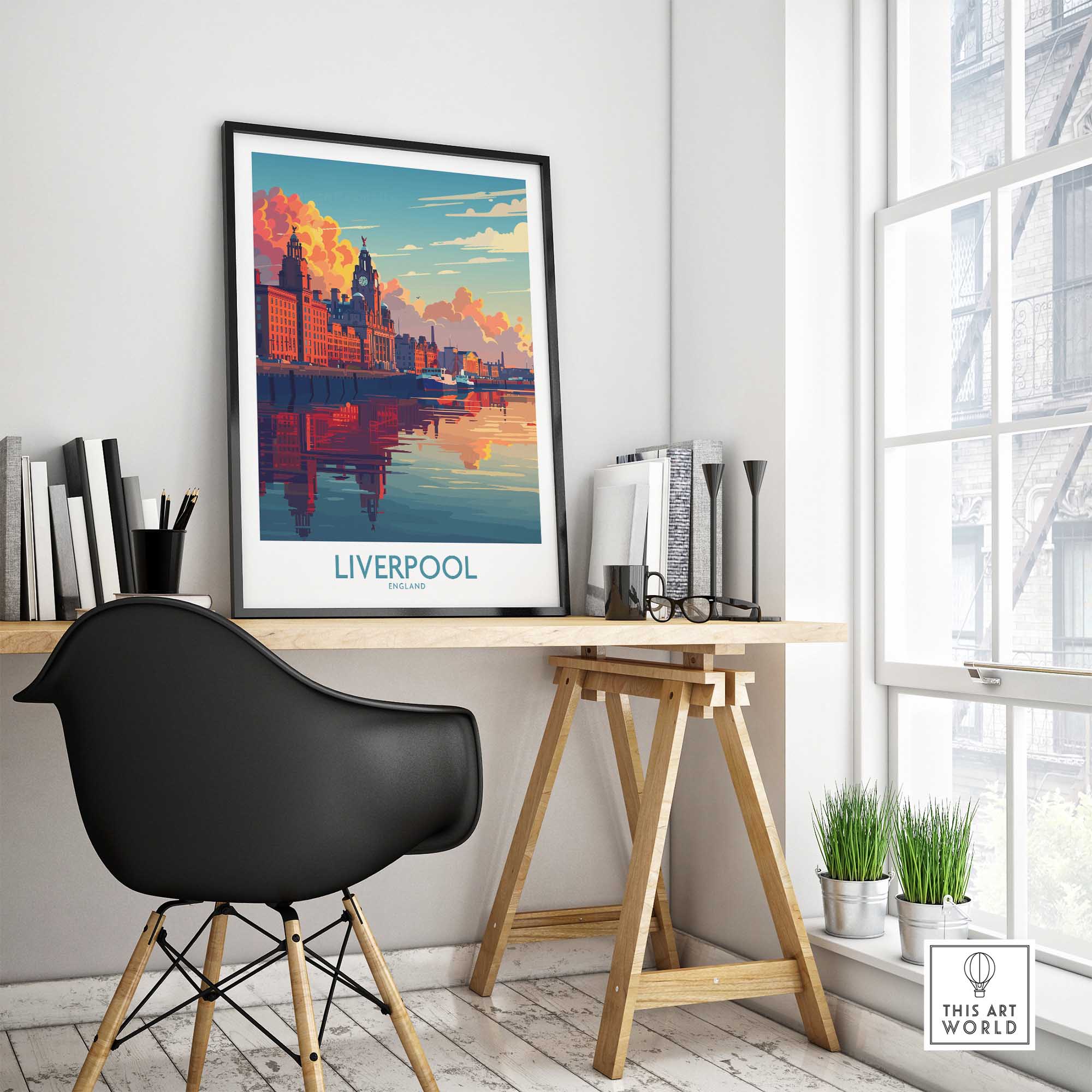 Liverpool Travel Print-This Art World