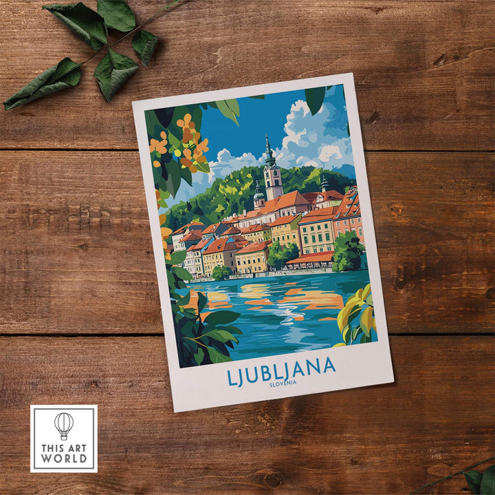 Ljubljana Slovenia Wall Art Print