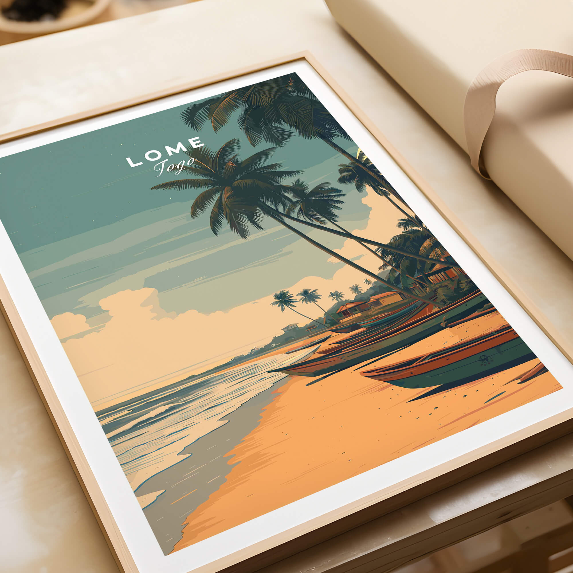 Affiche Plage Tropicale Palmier Océan | Poster Store FR Affiche Plage Tropicale Palmier Océan | Poster Store FR