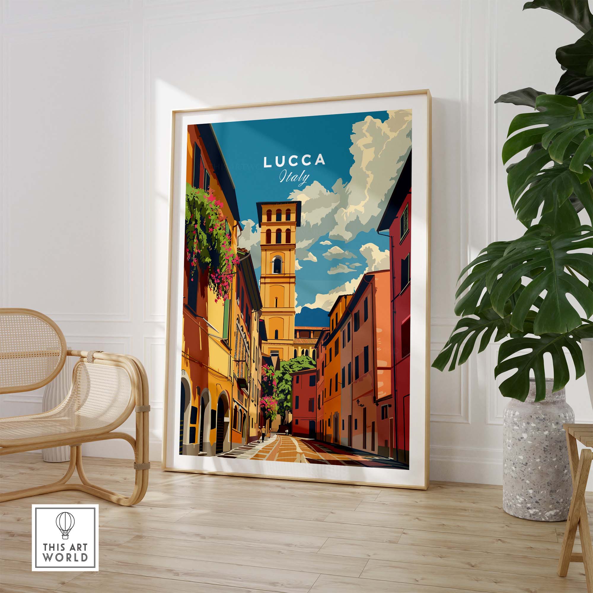 限定ピクチャー盤 LP llica Roaming In Italy Lucca Travel Poster - Stunning Italy Wall Art – This Art World