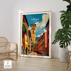 Lucca Travel Poster