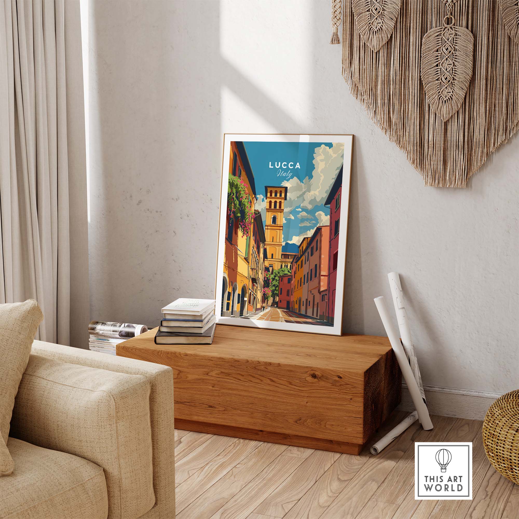 Lucca Travel Poster