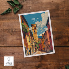 Lucca Travel Poster