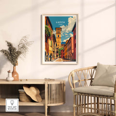 Lucca Travel Poster