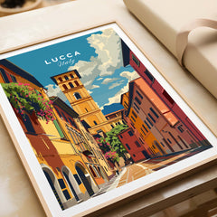Lucca Travel Poster