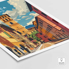 Lucca Travel Poster