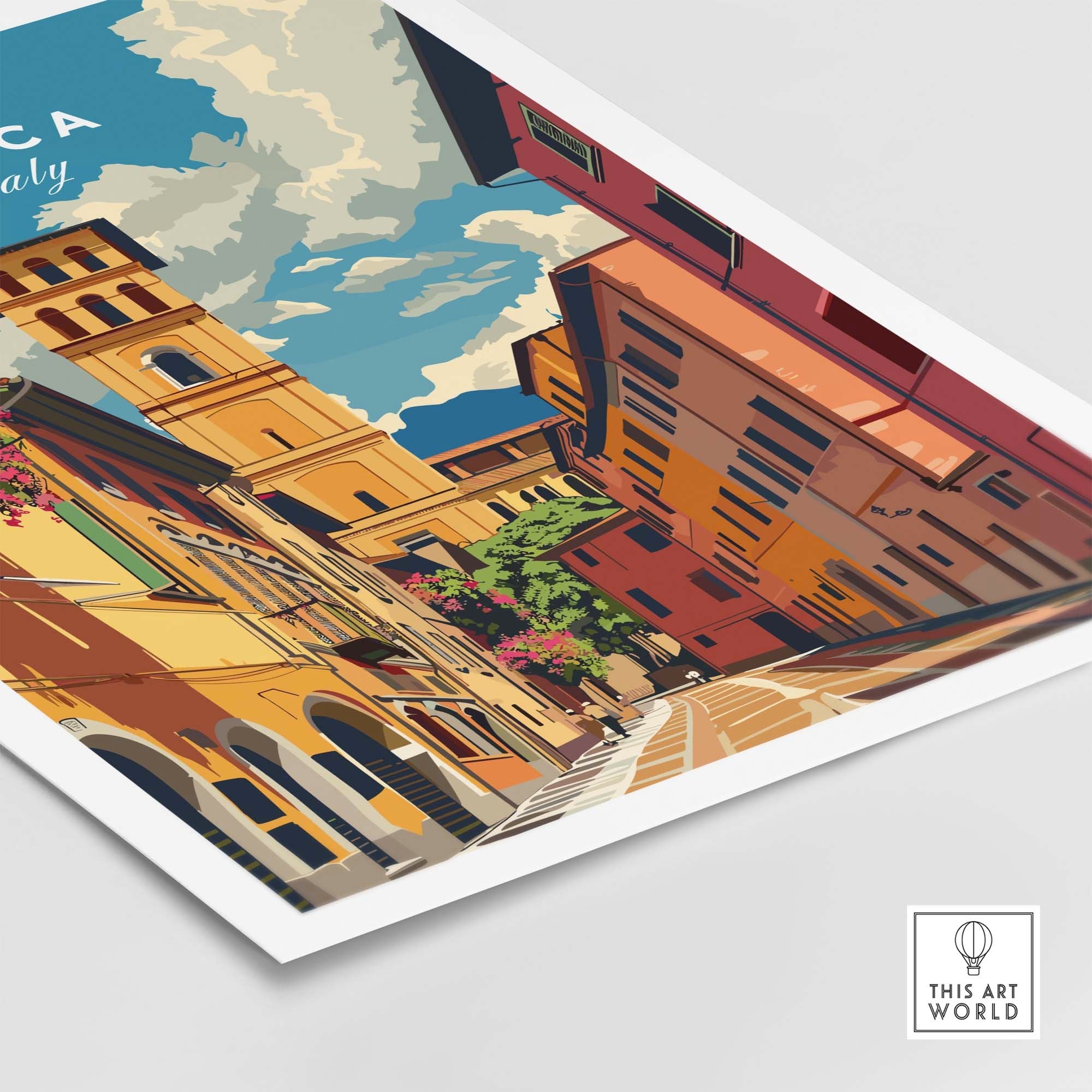 Lucca Travel Poster