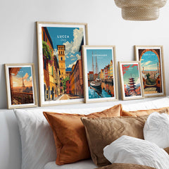 Lucca Travel Poster