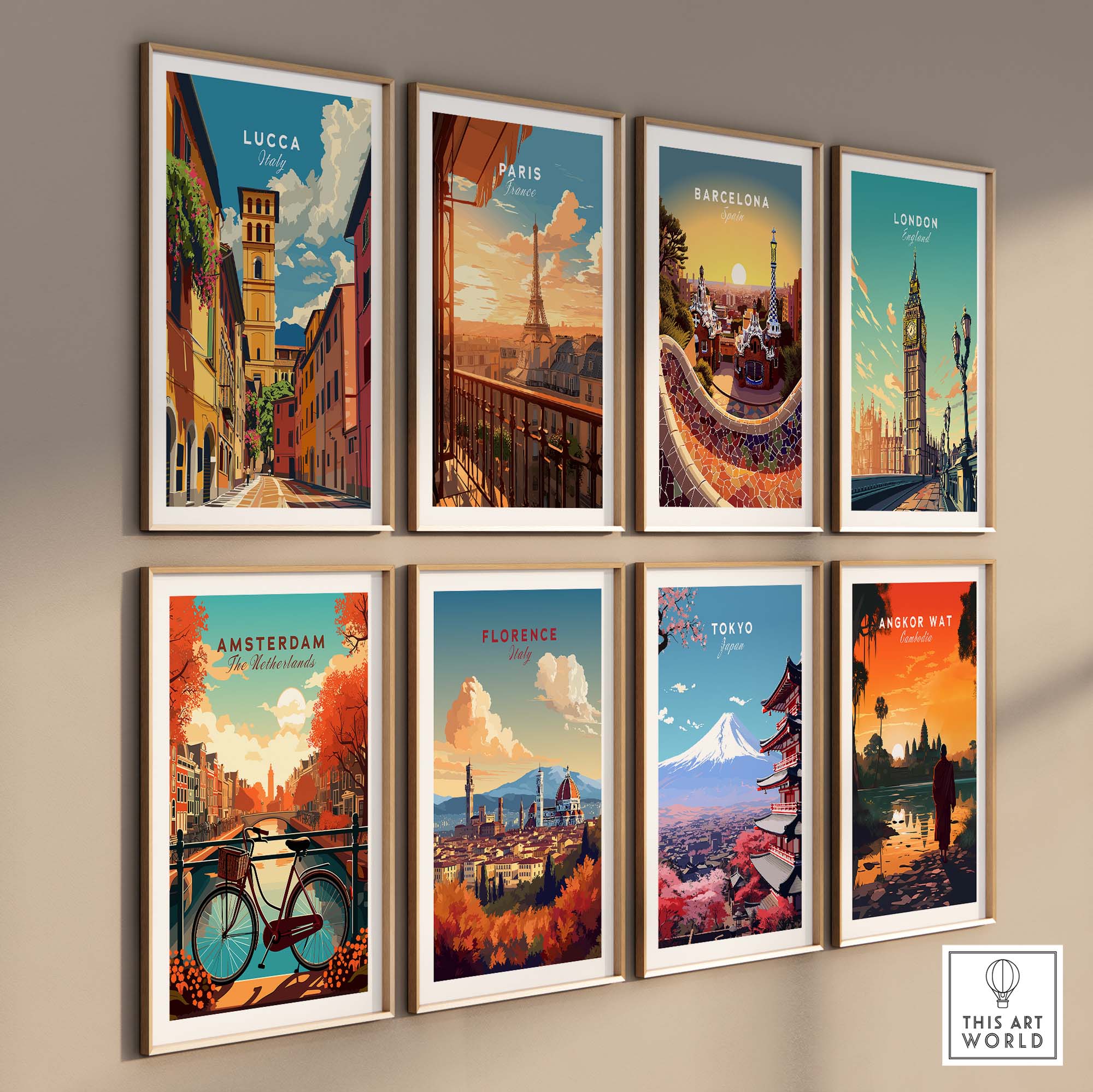 Lucca Travel Poster