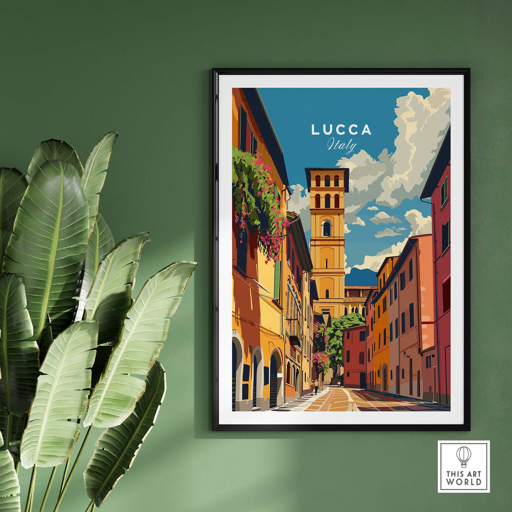 Lucca Travel Poster
