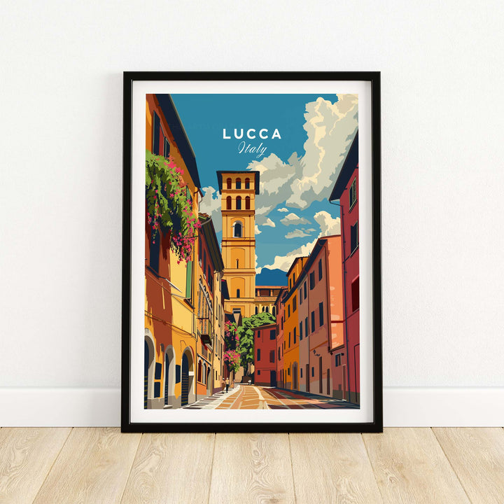 Lucca Travel Poster
