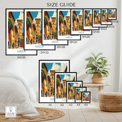 Lucca Travel Print Italy